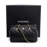 Chanel Black Crossbody Bowling Bag