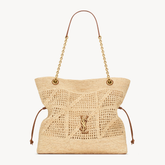 YSL Jamie Shopping Small in Raffia