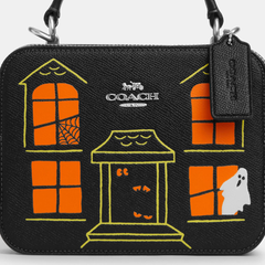 Coach Outlet Box Crossbody Halloween Haunted House