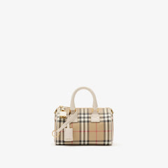BURBERRY Mini Check Bowling Bag