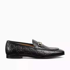 Gucci Jordaan GG Loafers in Embossed Leather