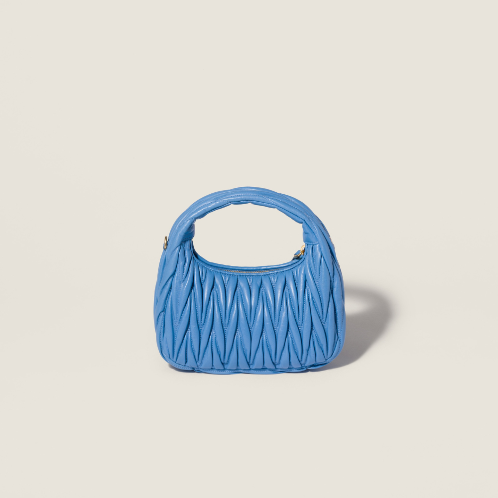 Miu Miu Wander Matelasse Nappa Leather Hobo Bag