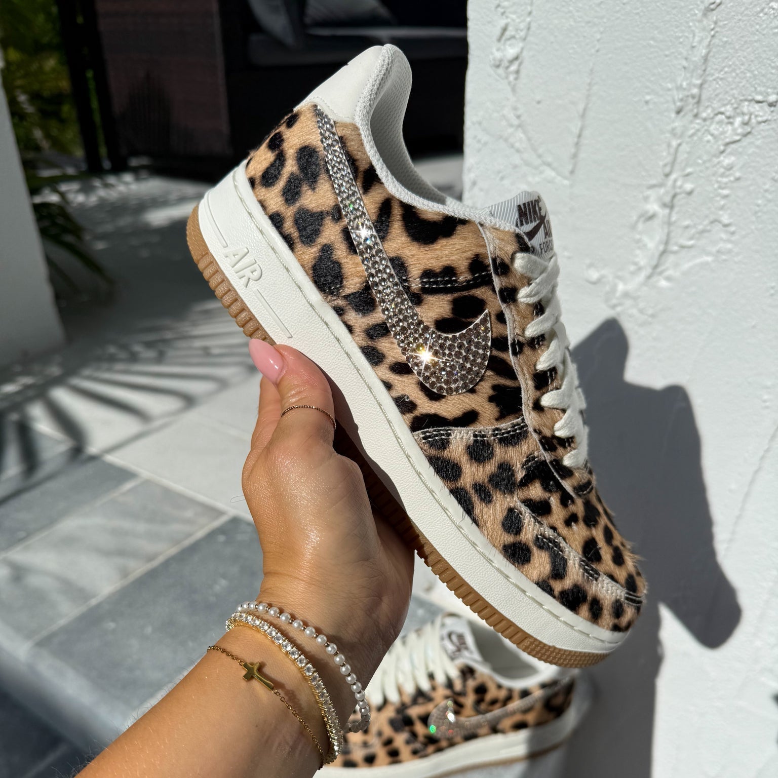 Swarovski X Nike Leopard Air Force 1