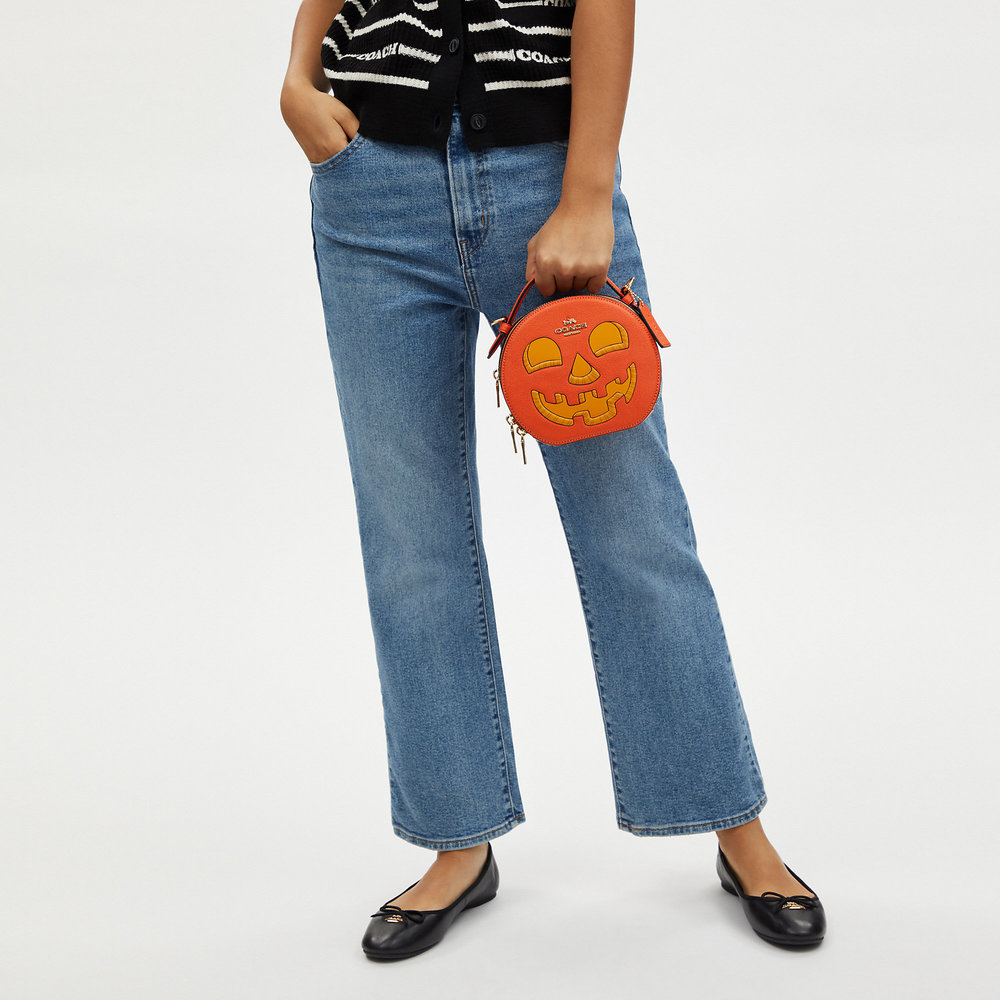 Coach Canteen Crossbody Halloween Pumpkin