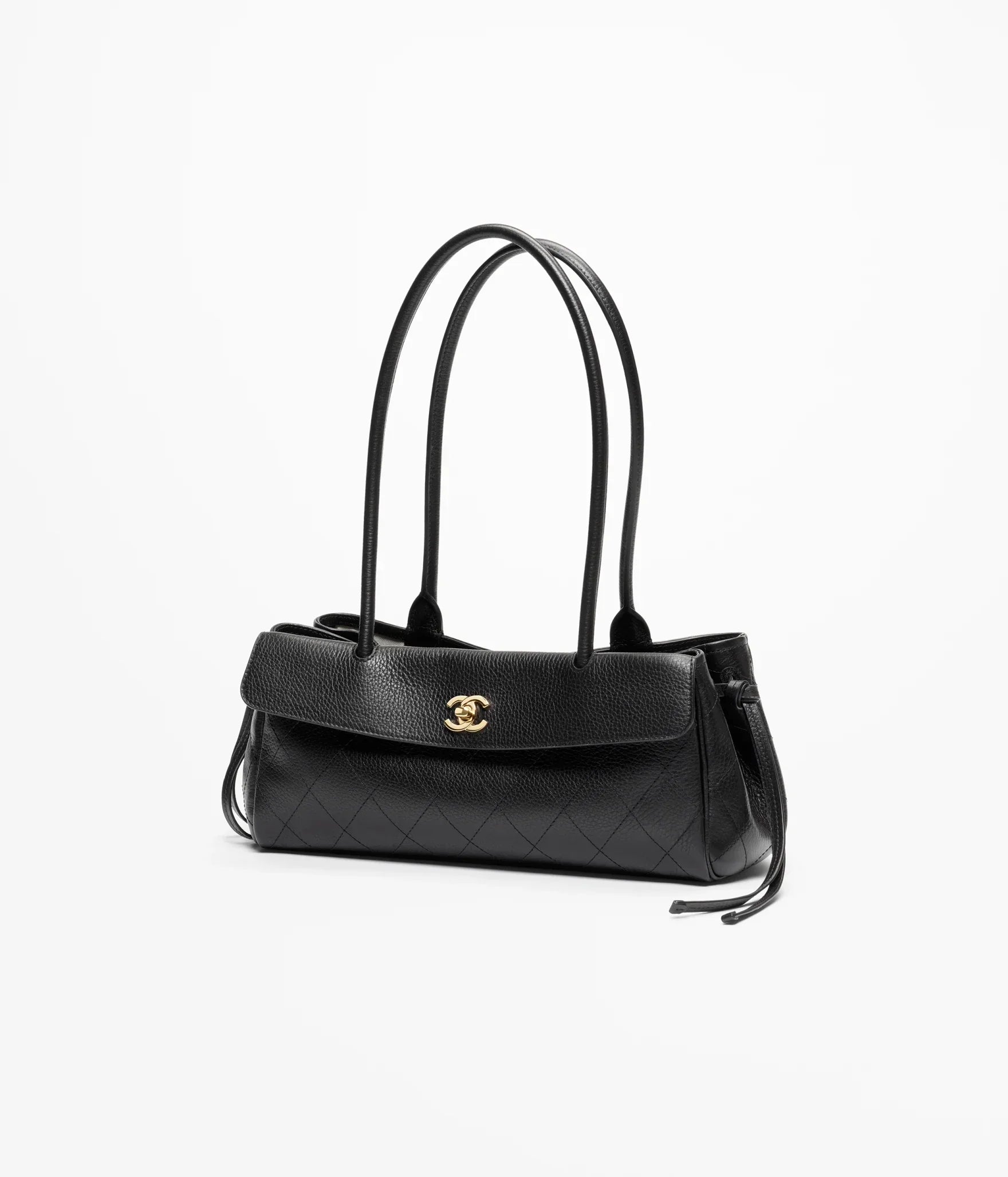 Chanel Small Tote Metal Black