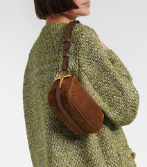 Gucci Half Horsebit suede shoulder bag