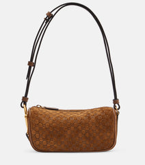 Gucci Half Horsebit suede shoulder bag