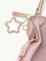 Washed Leopard Dimsum Bag Pink